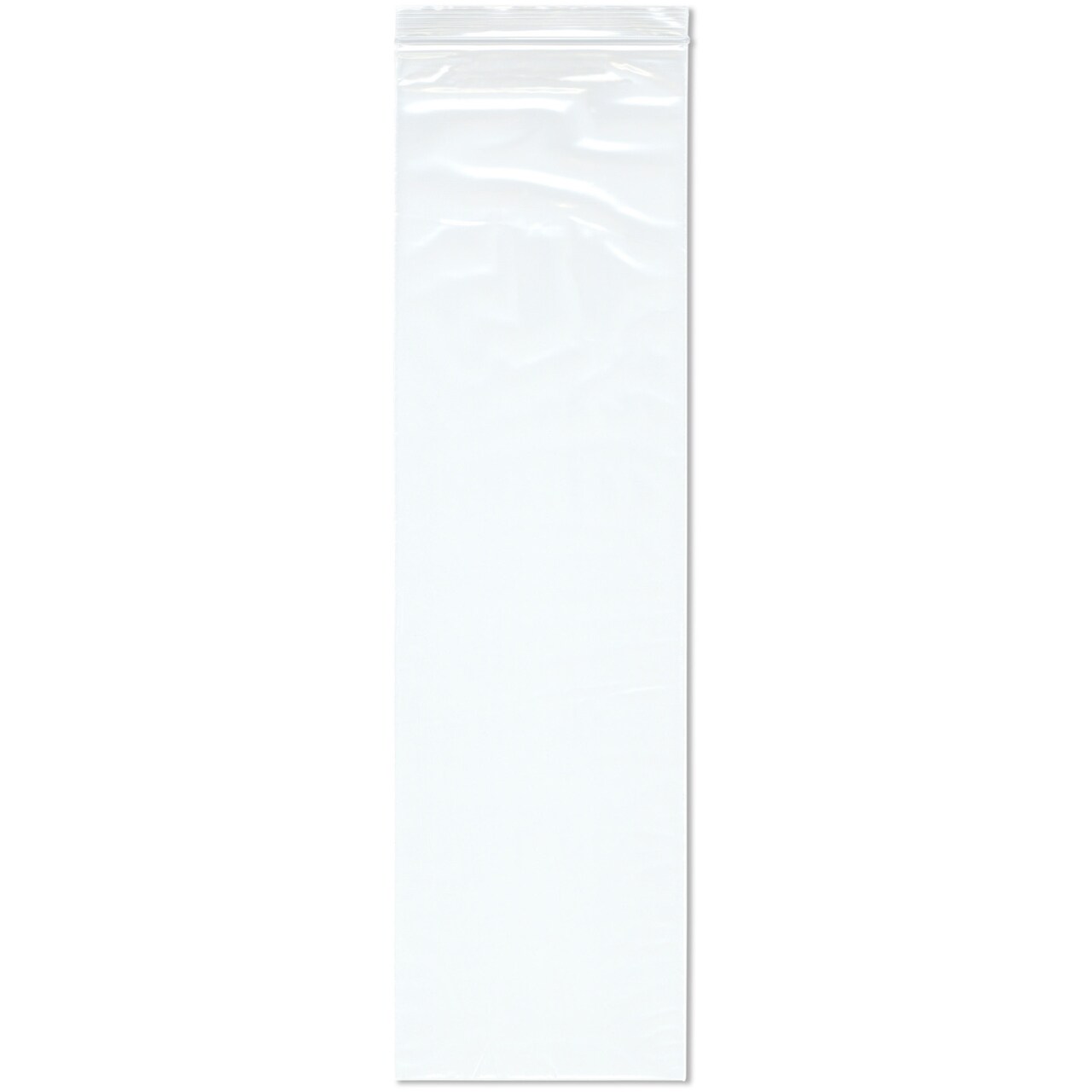 Plymor 6" x 20" (Pack of 100), 2 Mil Zipper Reclosable Plastic Bags